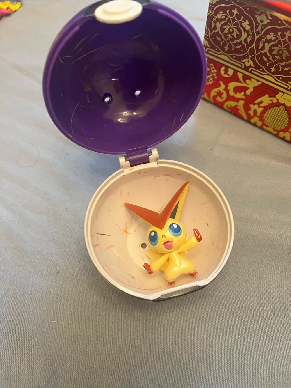 Pokemon ball with toy inside